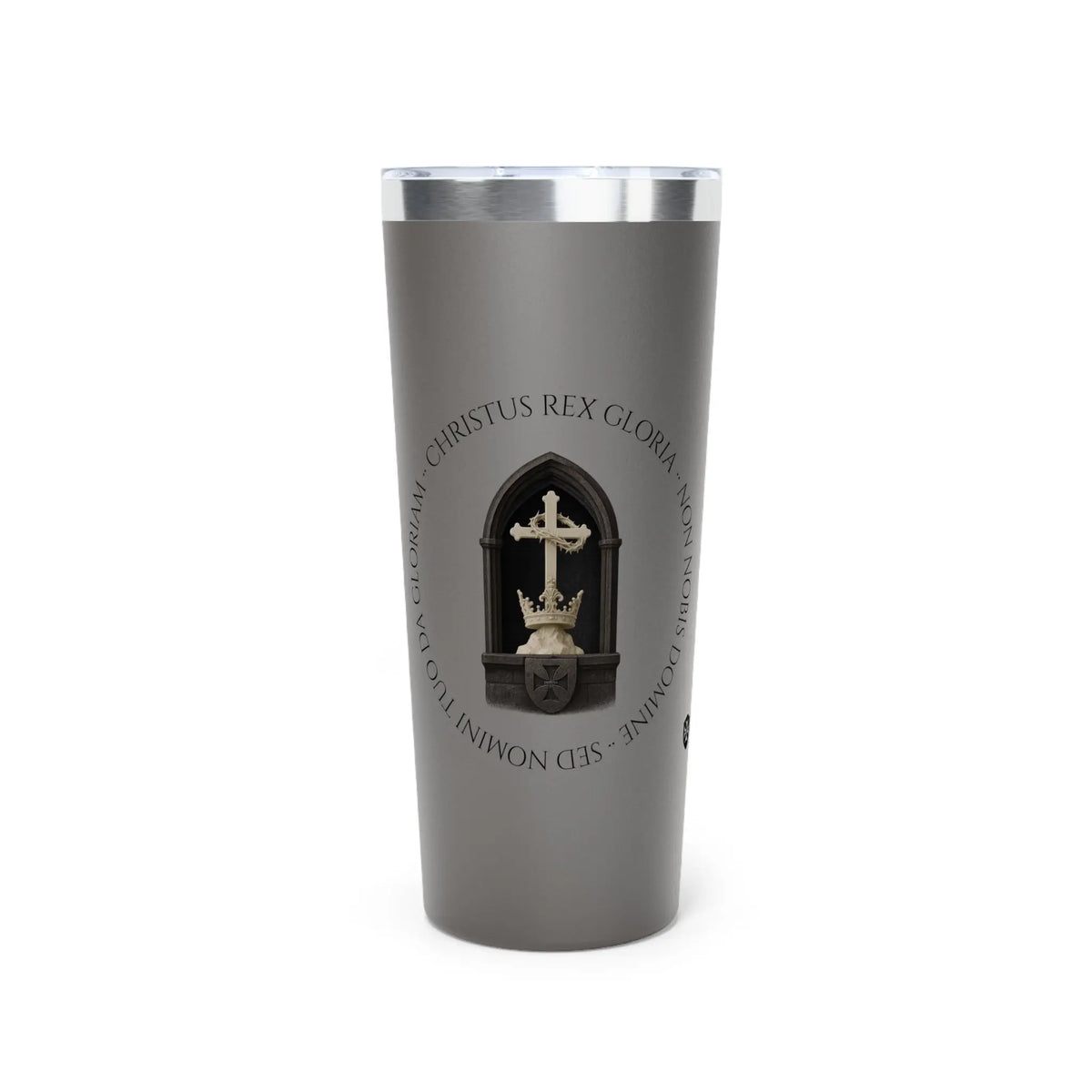 'Christus Rex Gloria' 22oz Copper Insulated Tumbler - Invictus Templar
