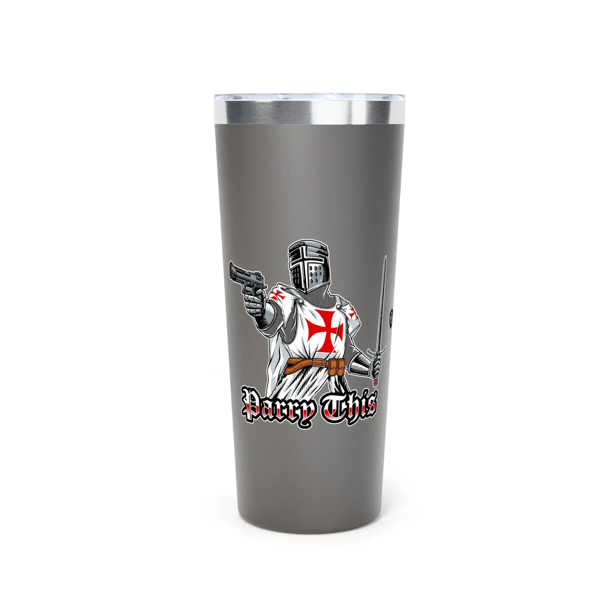 'Parry This' Templar Knight 22oz Copper Insulated Tumbler Invictus Templar