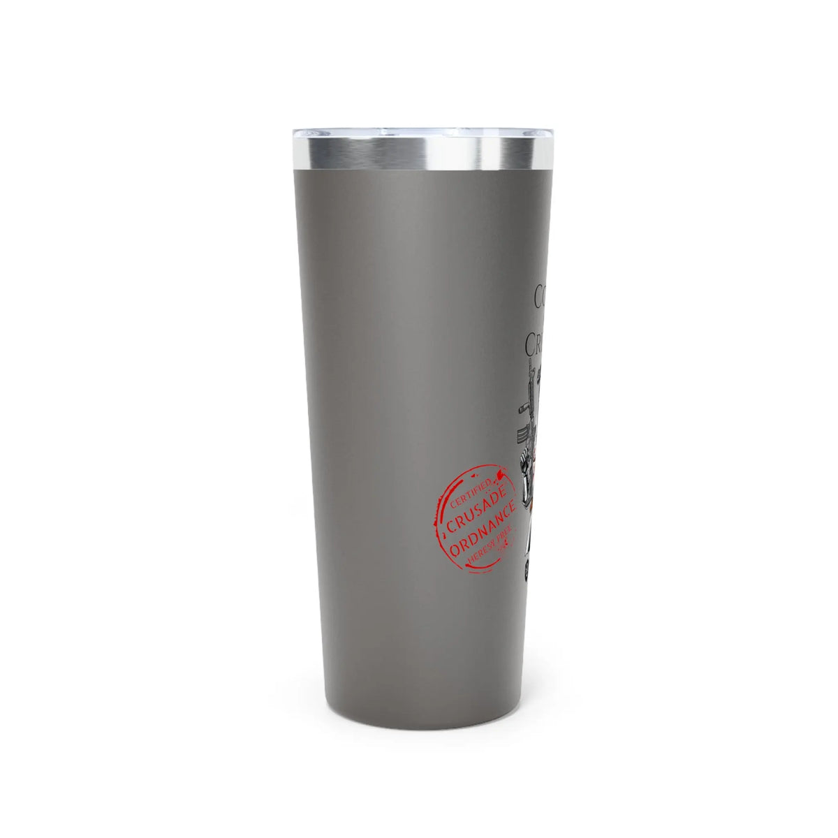 ‘Coffee and Crusade’ 22oz Copper Insulated Tumbler – Fuel Your Mission - Invictus Templar