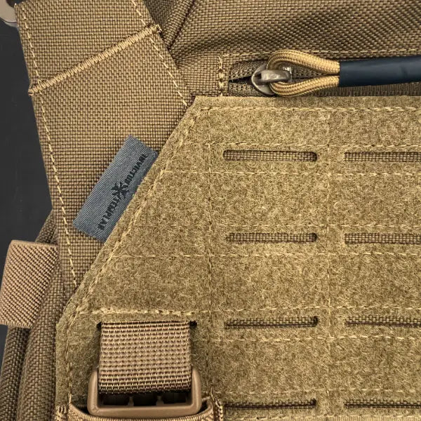 Laser-cut MOLLE on premium 1000D and 500D nylon