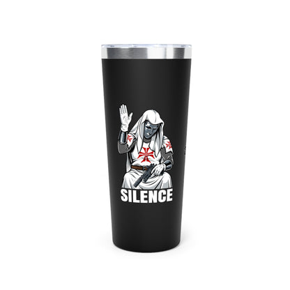 'Silence' Templar Knight 22oz Copper Insulated Tumbler Invictus Templar