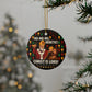 Ho-Ho-Ho, Heretic! Ceramic Christmas Ornament Printify