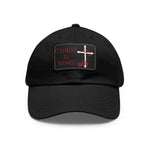 Christ Is King Leather Patch Dad Hat | Christian Dad Hat Invictus Templar