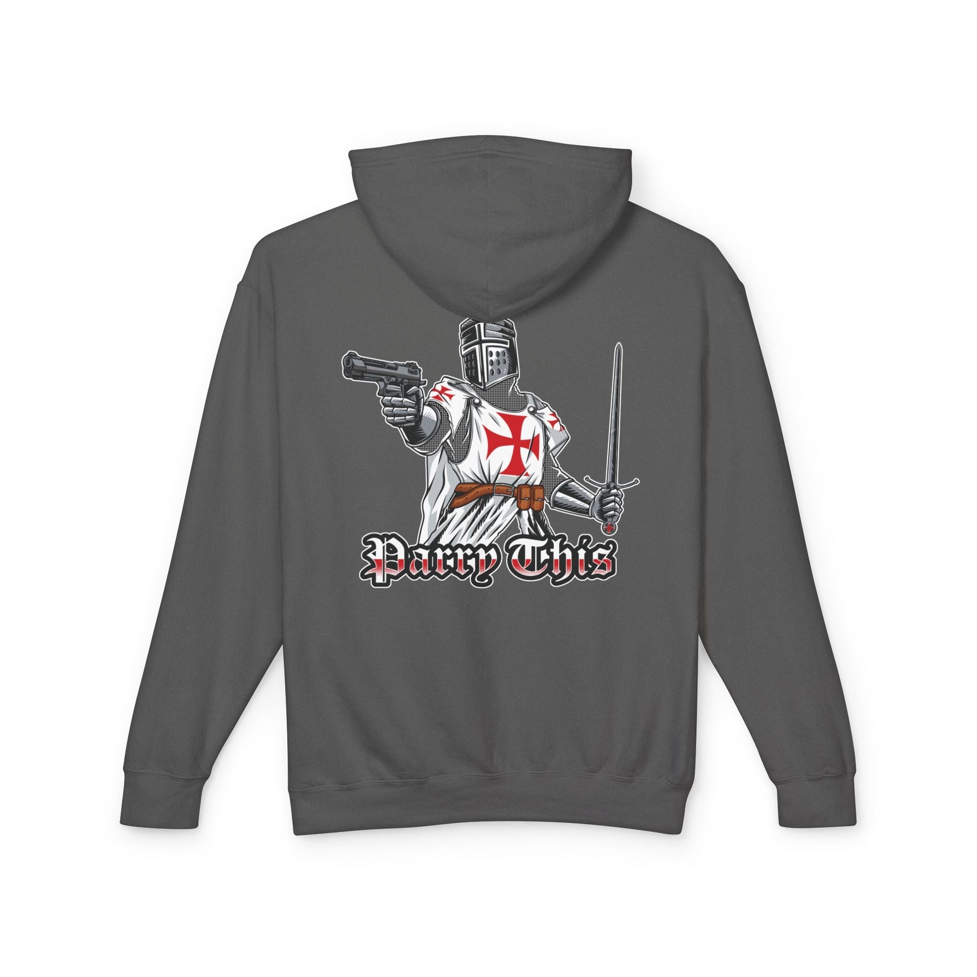 'Parry This' Templar Knight Unisex Lightweight Hooded Sweatshirt Invictus Templar