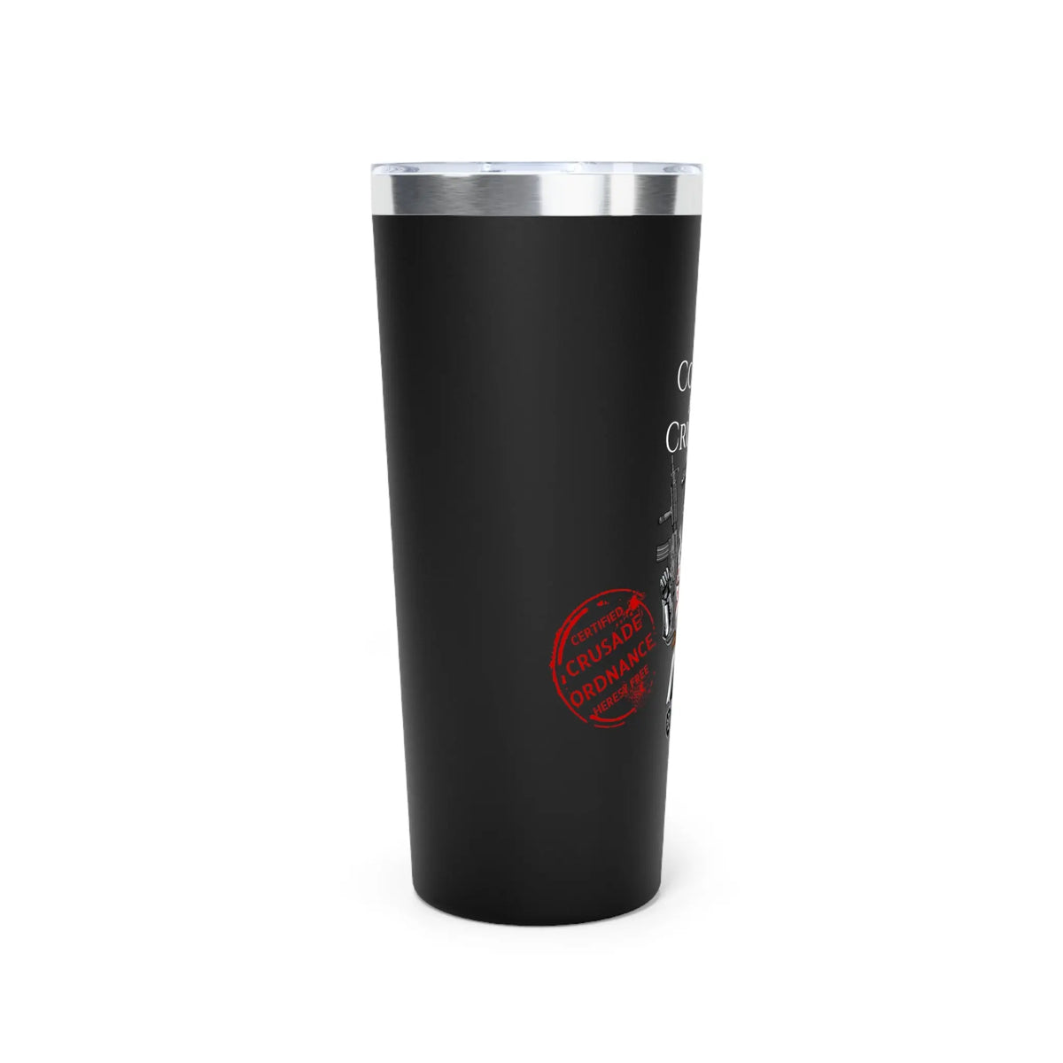‘Coffee and Crusade’ 22oz Copper Insulated Tumbler – Fuel Your Mission - Invictus Templar