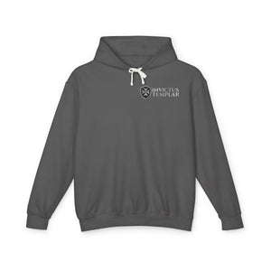 Christ Is King Unisex Lightweight Hooded Sweatshirt - Invictus Templar