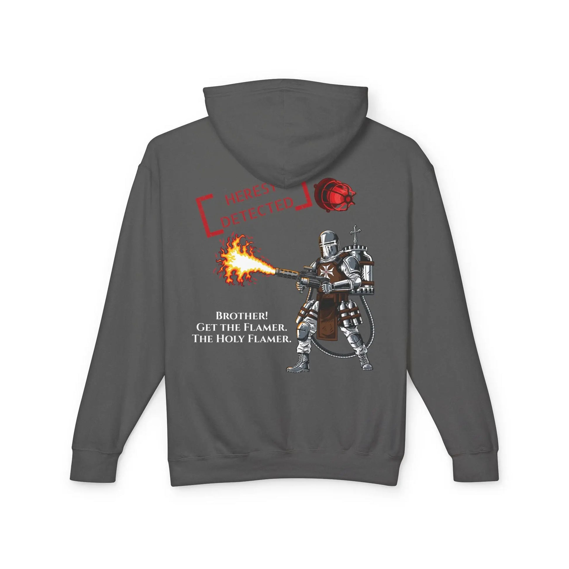 'Get The Holy Flamer' Unisex Lightweight Hooded Sweatshirt - Invictus Templar