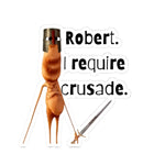 Marcus the Worm - "I Require Crusade" Vinyl Sticker - Invictus Templar