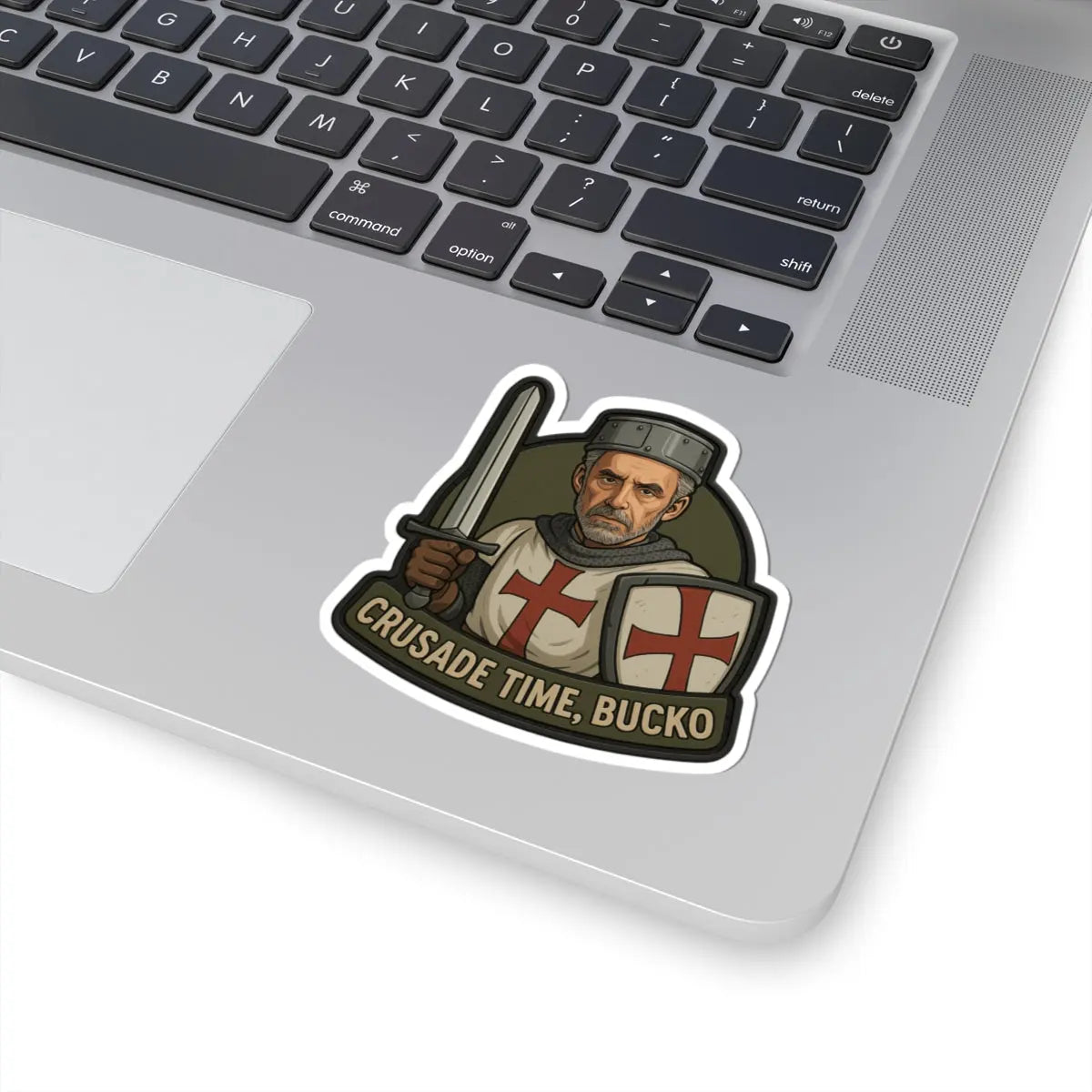 "Crusade Time, Bucko!" Vinyl Sticker - Invictus Templar
