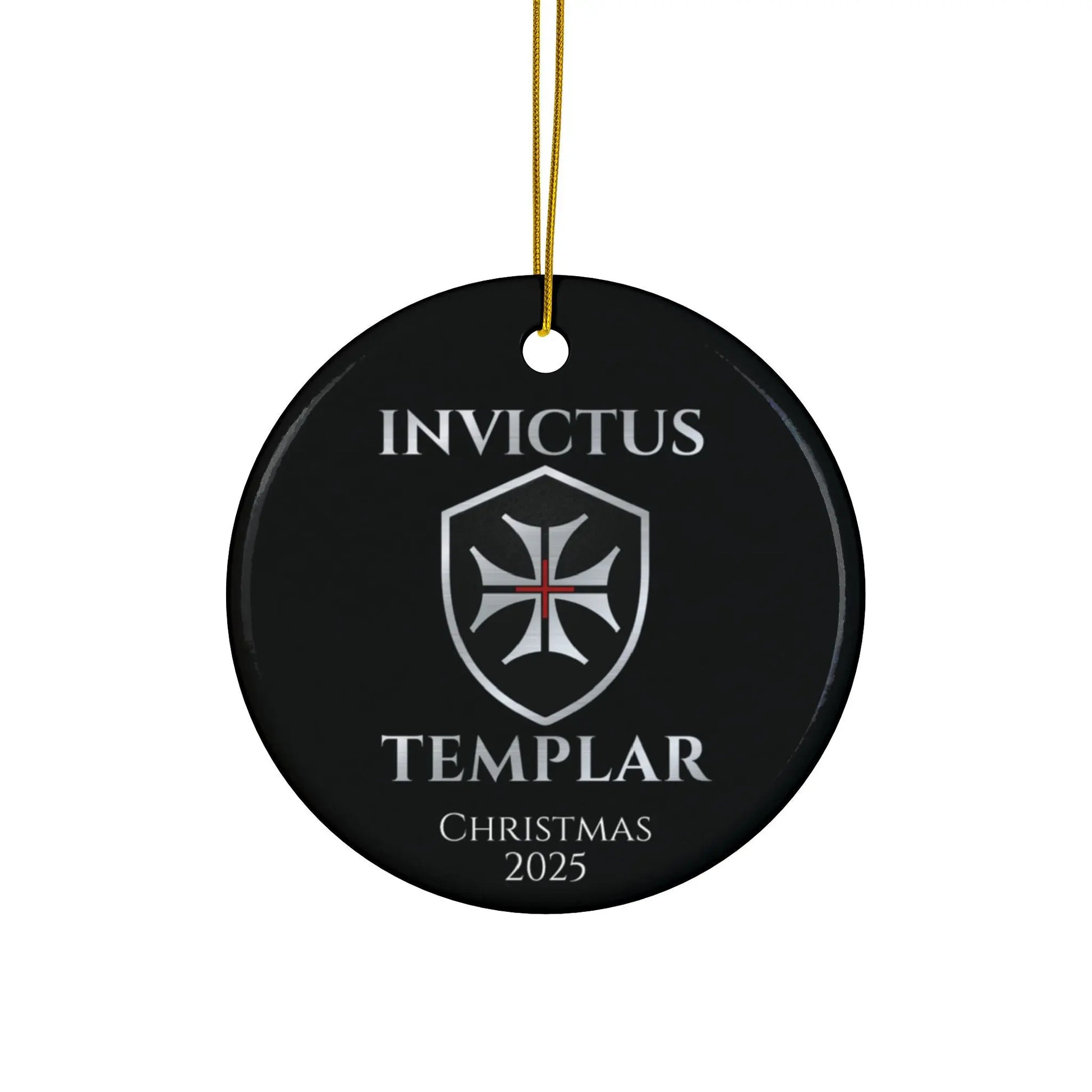 Ho-Ho-Ho, Heretic! Ceramic Christmas Ornament Printify
