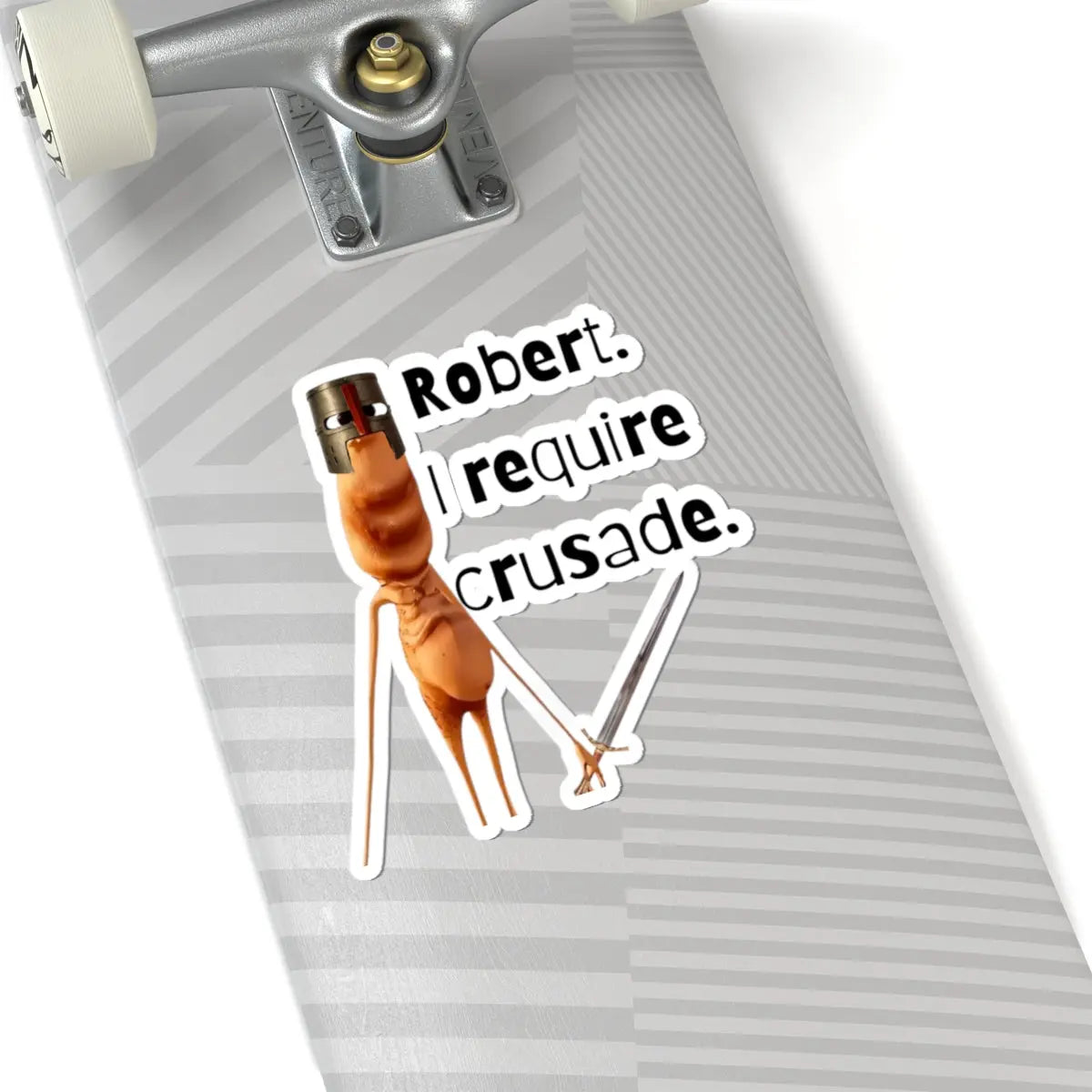 Marcus the Worm - "I Require Crusade" Vinyl Sticker - Invictus Templar