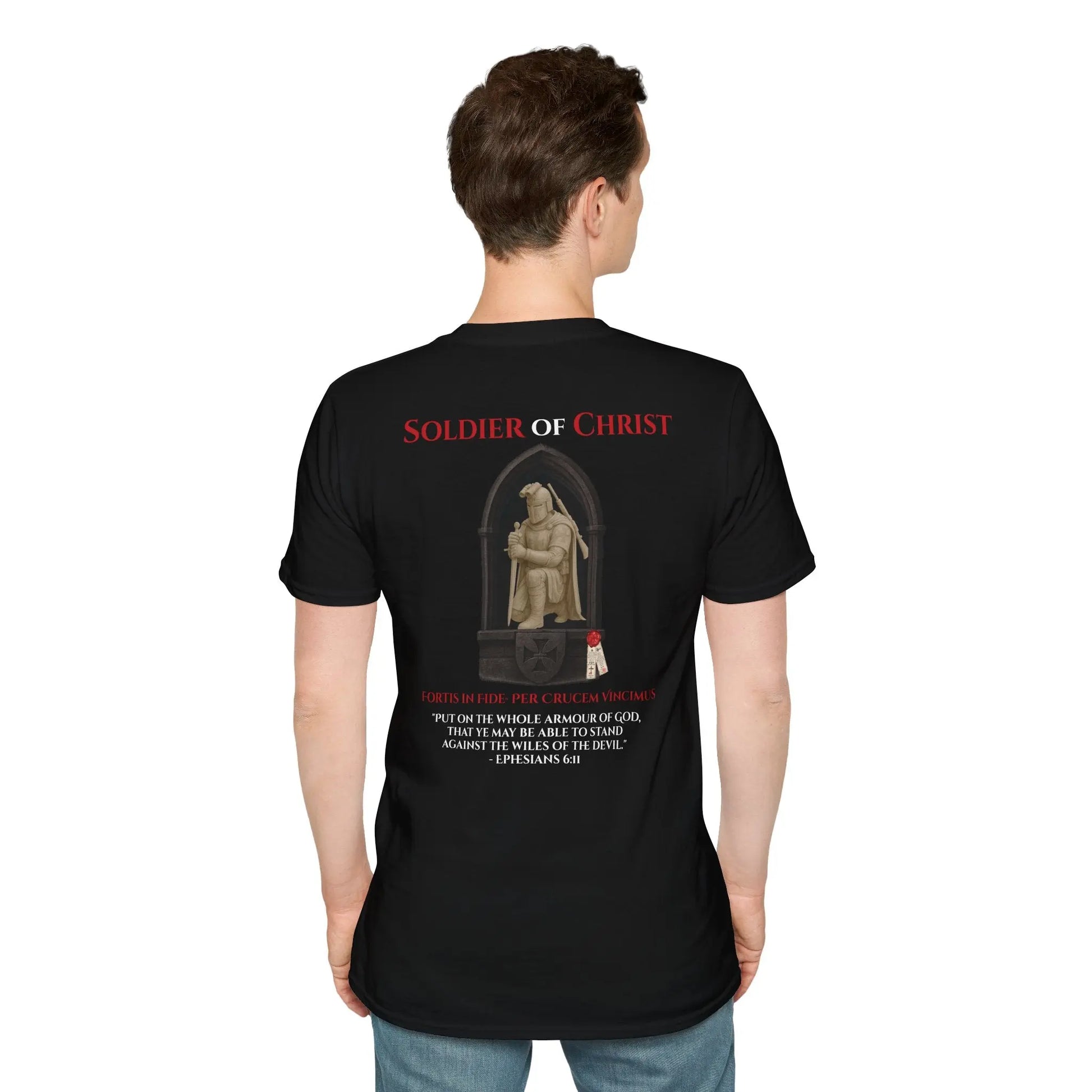 Soldier of Christ | Trad Christendom | Unisex Softstyle T‑Shirt - Invictus Templar