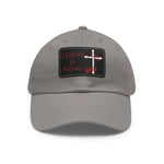 Christ Is King Leather Patch Dad Hat | Christian Dad Hat Invictus Templar