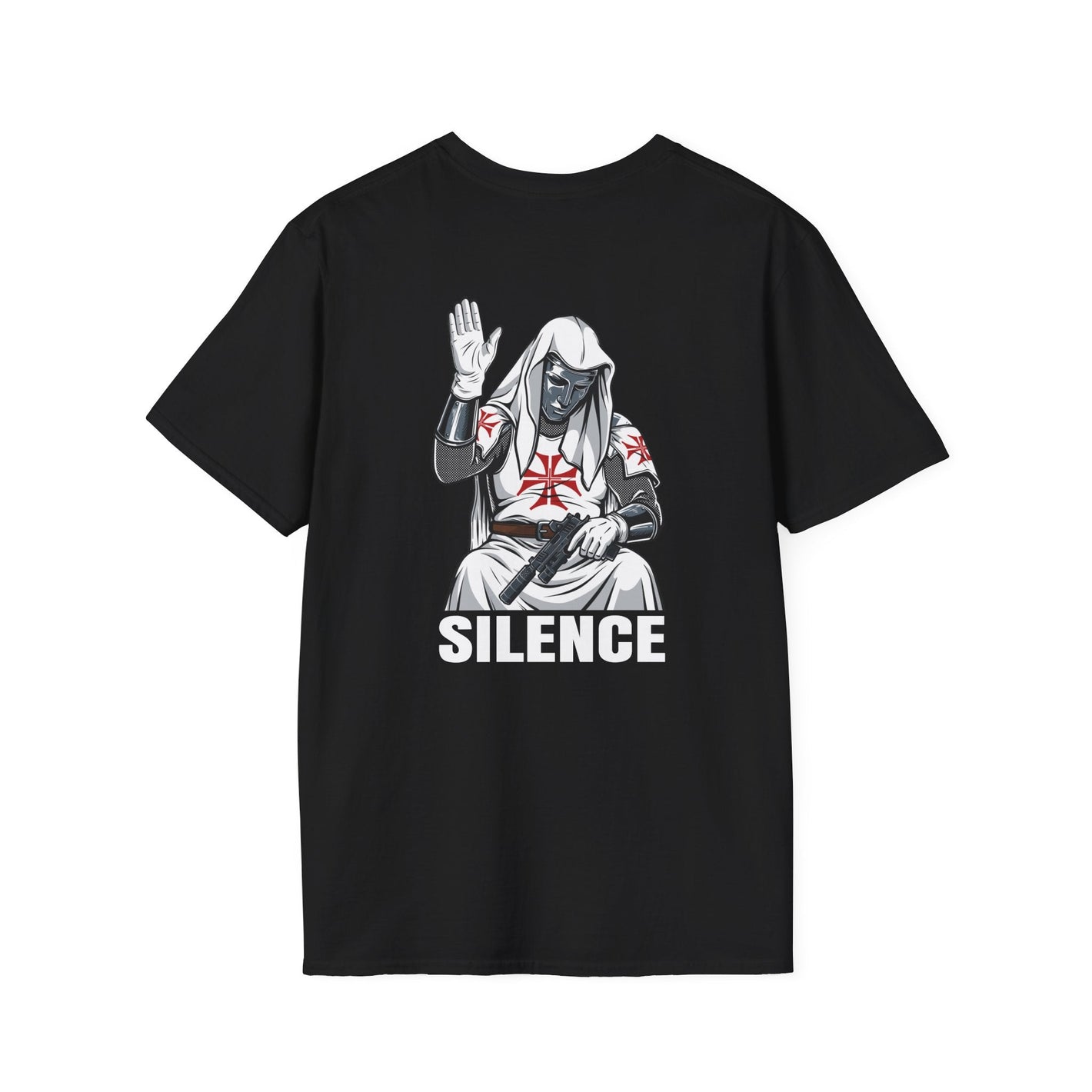 'Silence' Templar Knight Unisex Softstyle T-Shirt Invictus Templar