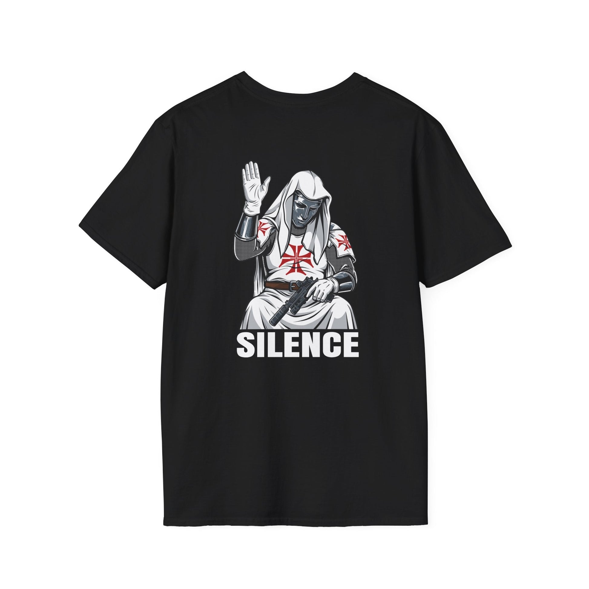 'Silence' Templar Knight Unisex Softstyle T-Shirt Invictus Templar