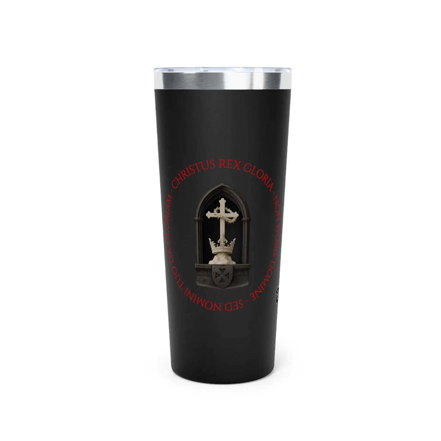 'Christus Rex Gloria' 22oz Copper Insulated Tumbler - Invictus Templar