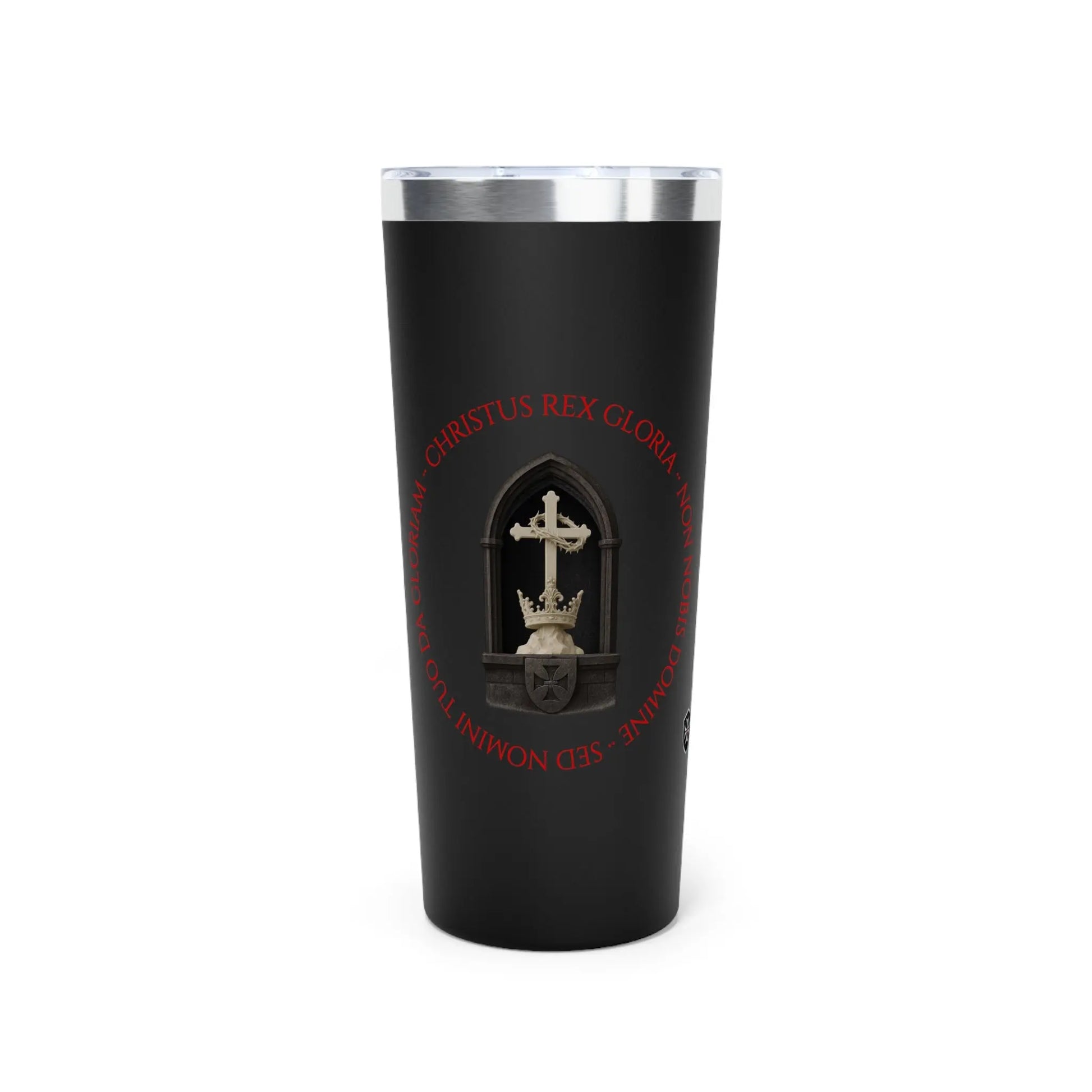 'Christus Rex Gloria' 22oz Copper Insulated Tumbler - Invictus Templar