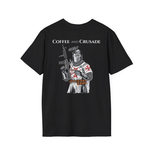 'Coffee and Crusade' Unisex Softstyle T-Shirt