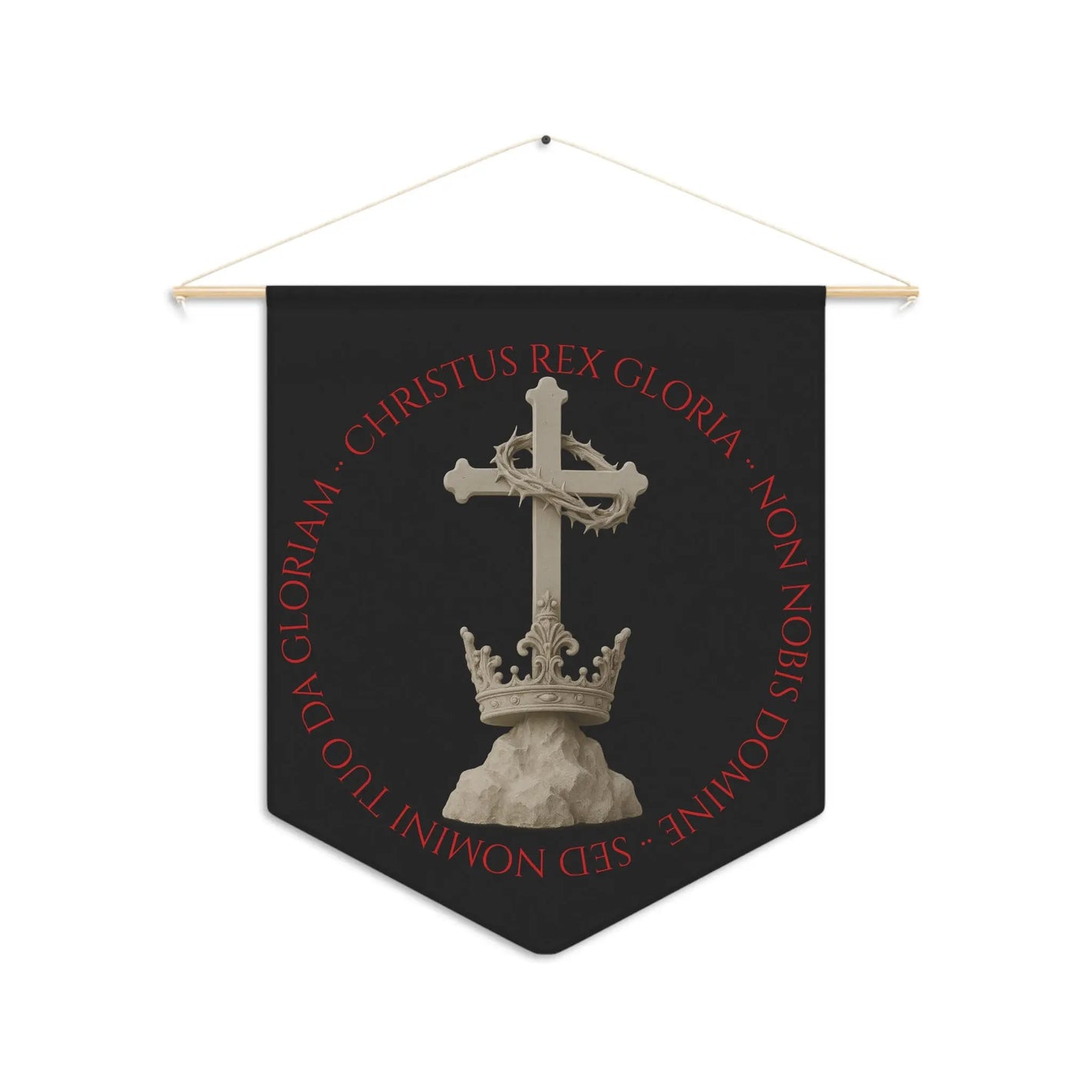 Christ Is King Wall Banner Pennant - Invictus Templar