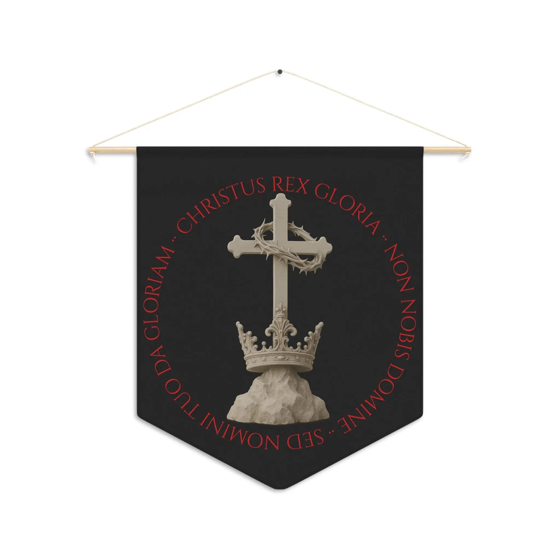 Christ Is King Wall Banner Pennant - Invictus Templar