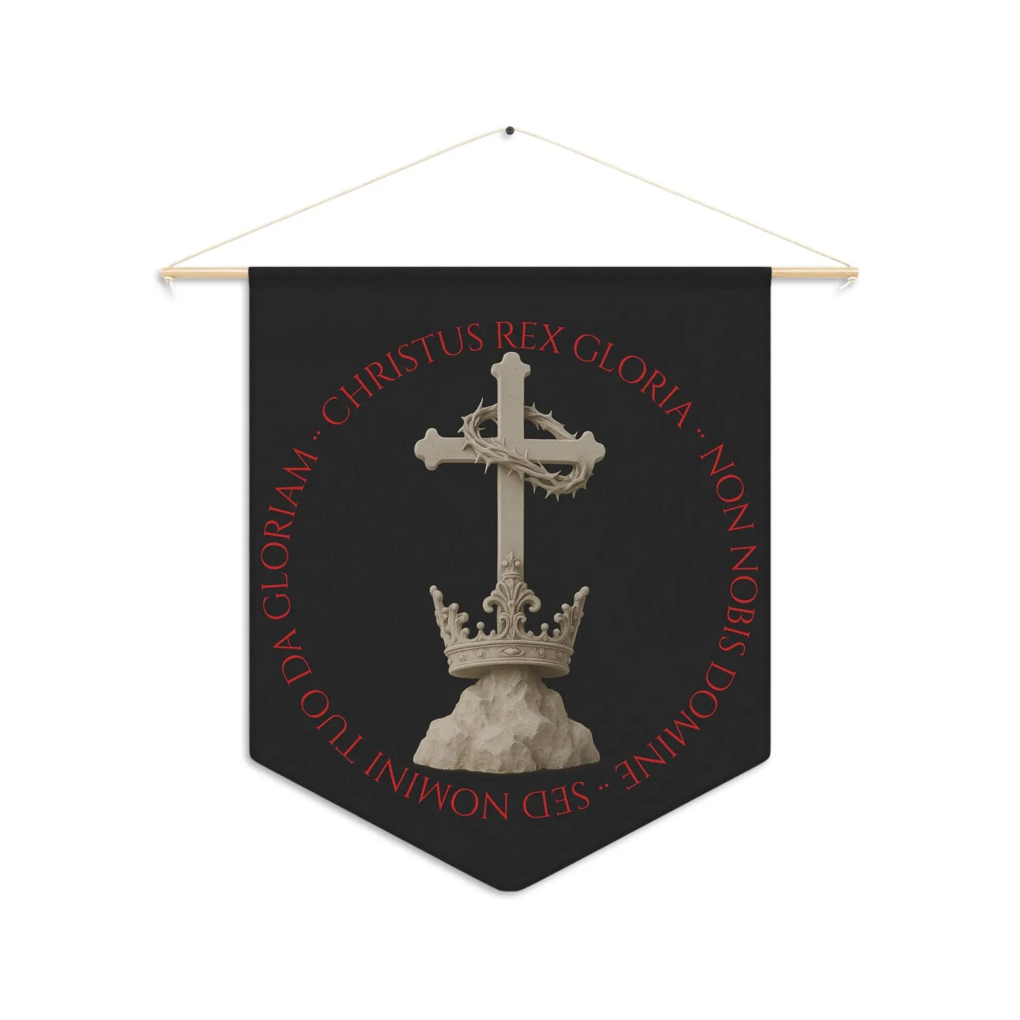 Christ Is King Wall Banner Pennant - Invictus Templar