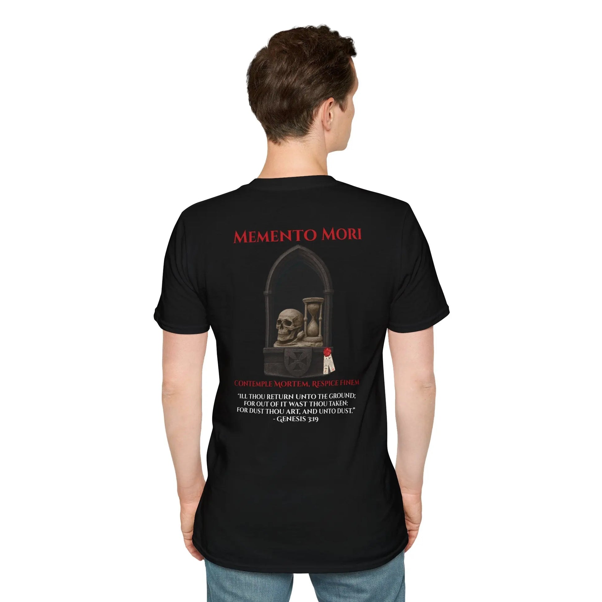 Memento Mori | Trad Christendom | Unisex Softstyle T‑Shirt - Invictus Templar