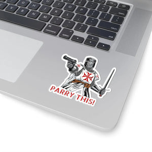 "Parry This!" Templar Vinyl Sticker - Invictus Templar