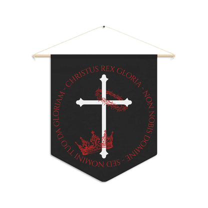 Christus Rex Gloria Wall Banner Pennant Invictus Templar