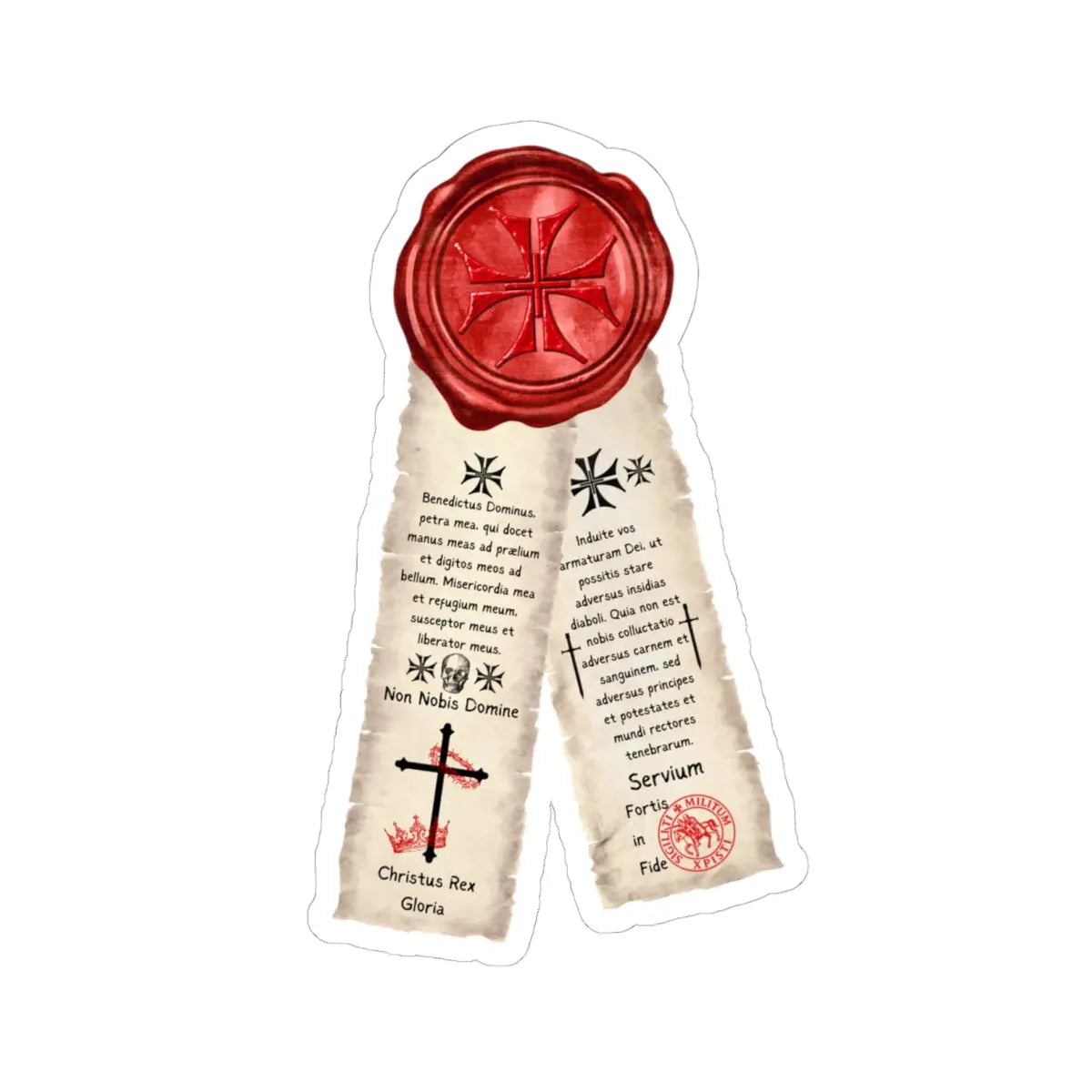 Templar Oath Seal Vinyl Sticker - Invictus Templar