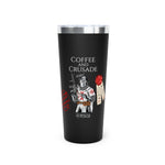 ‘Coffee and Crusade’ 22oz Copper Insulated Tumbler – Fuel Your Mission - Invictus Templar