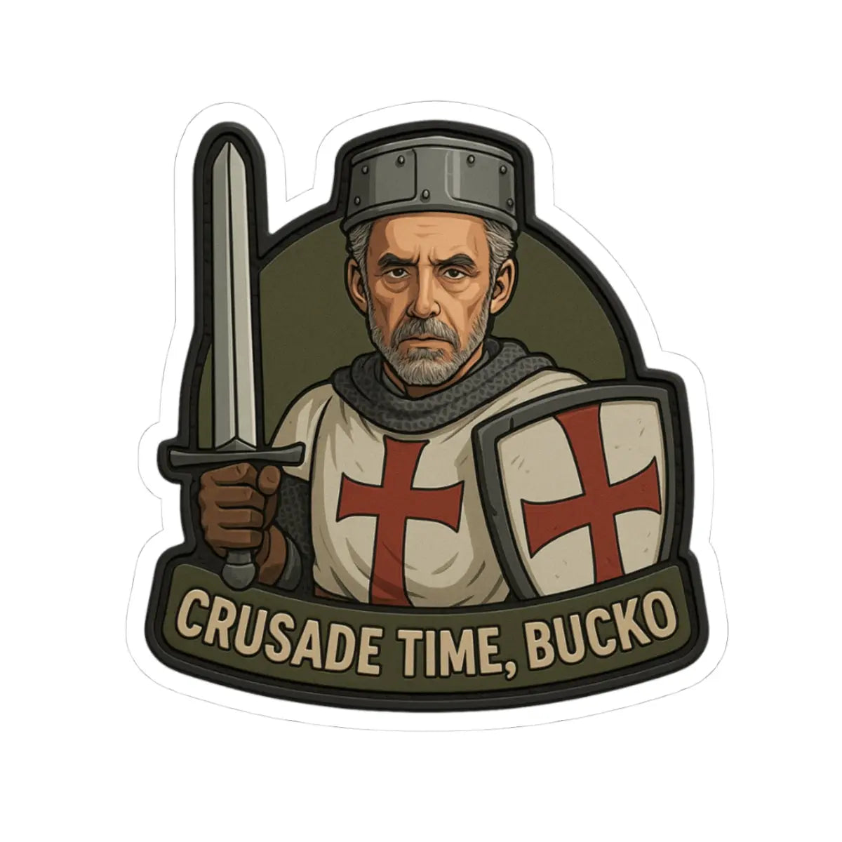 "Crusade Time, Bucko!" Vinyl Sticker - Invictus Templar