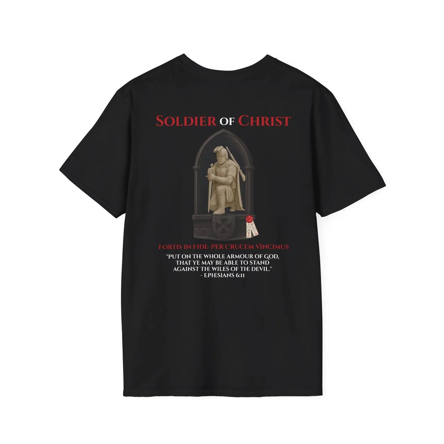 Soldier of Christ | Trad Christendom | Unisex Softstyle T‑Shirt - Invictus Templar