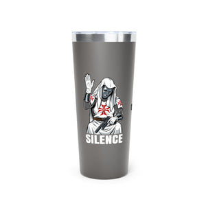 'Silence' Templar Knight 22oz Copper Insulated Tumbler Invictus Templar