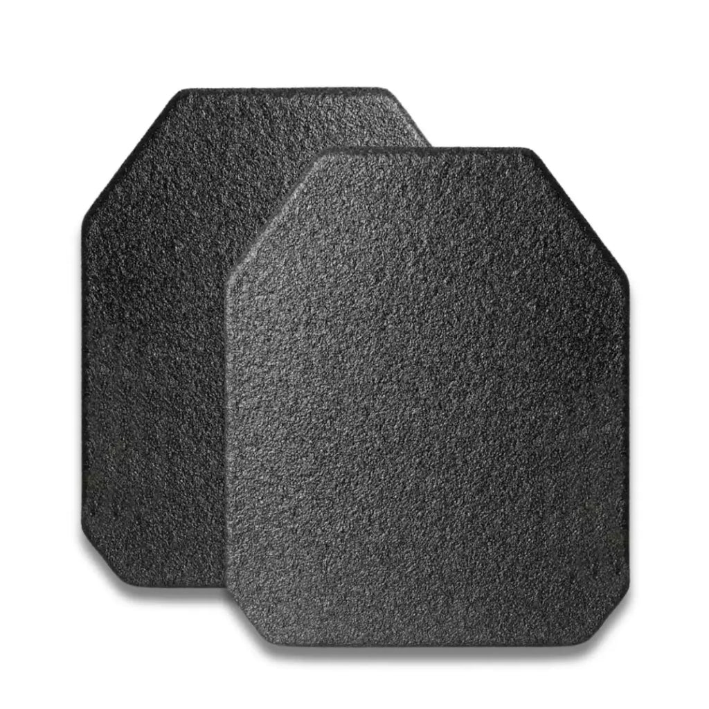 AR600 Lightweight Level III+ steel rifle plates in a set of 2, designed for maximum ballistic protection.