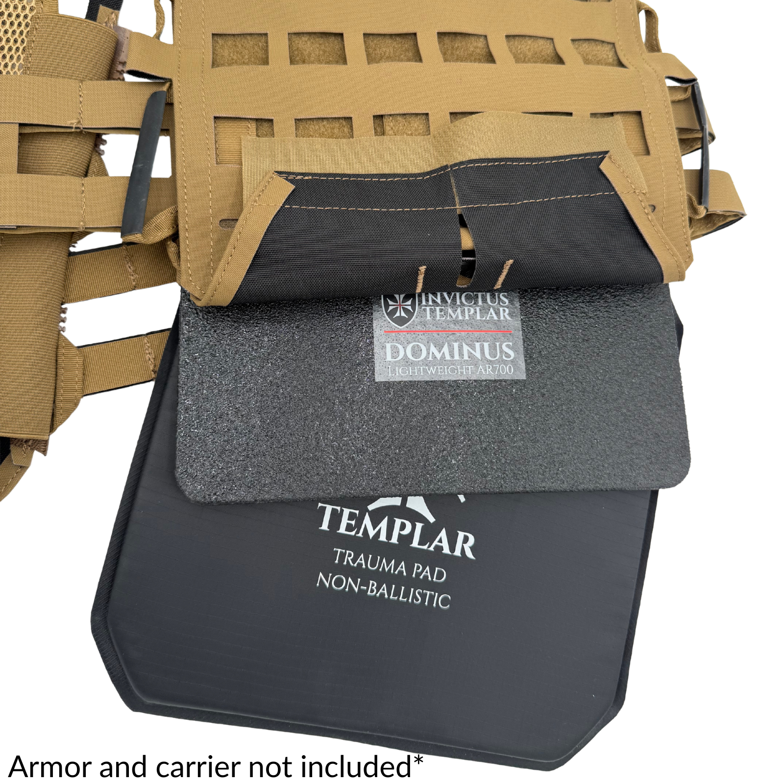 EVA Composite Armor Trauma Pads | Kinetic Impact Backers (Set of 2) Invictus Templar