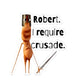 Marcus the Worm - "I Require Crusade" Vinyl Sticker - Invictus Templar