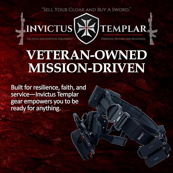 Modular Tactical Belt from Invictus Templar, designed for resilience and versatility in tactical operations.