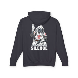 'Silence' Unisex Lightweight Hooded Sweatshirt Invictus Templar