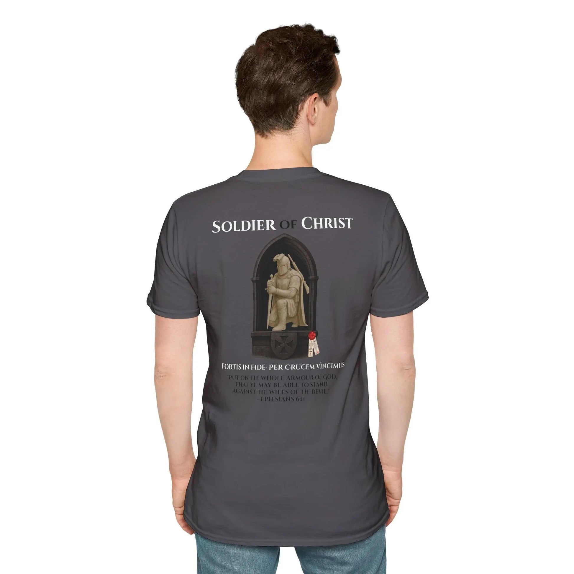 Soldier of Christ | Trad Christendom | Unisex Softstyle T‑Shirt - Invictus Templar