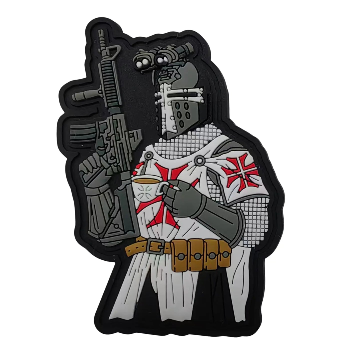 Coffee and Crusade - Modern Crusader Operator PVC Patch - Invictus Templar