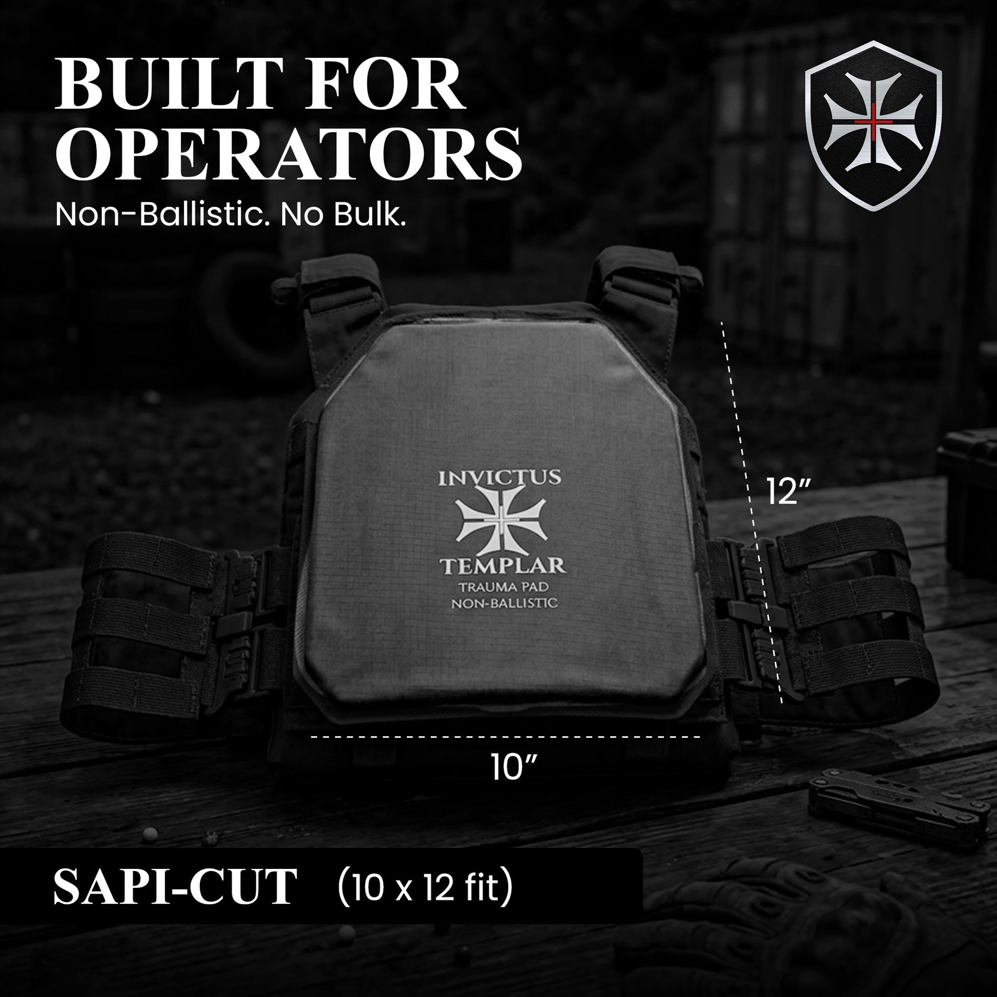 EVA Composite Armor Trauma Pads | Kinetic Impact Backers (Set of 2) Invictus Templar