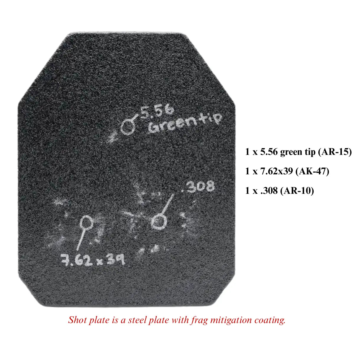 Inv Plate Level III+ AR600 Lightweight Steel Rifle Plates
