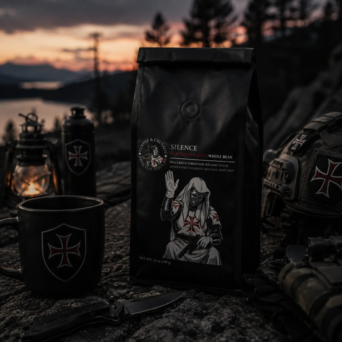 Silence | Extra Dark Roast Blend Whole Bean Tactical Coffee 12oz