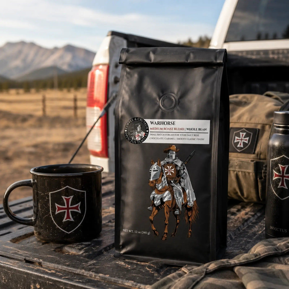 Warhorse | Medium Roast Blend Whole Bean Tactical Coffee 12oz