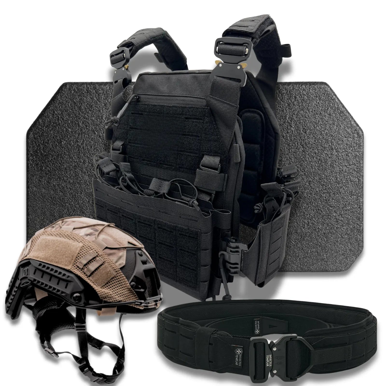 Inv Plate Modern Crusader AR700 Kit | RF2 Plates, Carrier, Belt, & Helmet